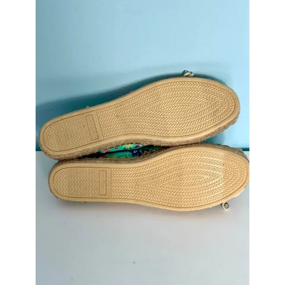 NWOT Sperry Katama Flamingo Print Espadrilles Size 6 1/2